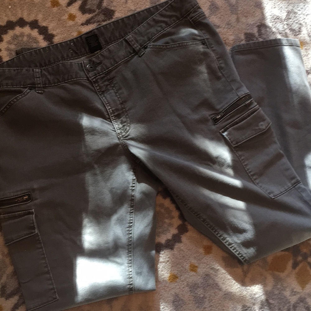 Olive Green skinny pants